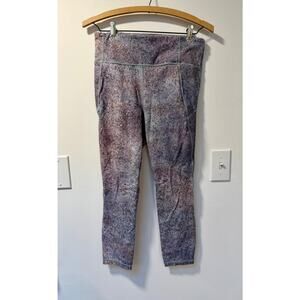 Lululemon Final Lap Crop 23" size 8 Summer Haze Multi Color